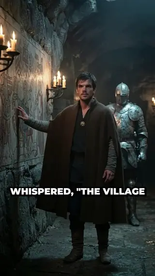 Picture of ClipNova StoryShort Alternative: scene 3, a pale knight appearing behind Etienne