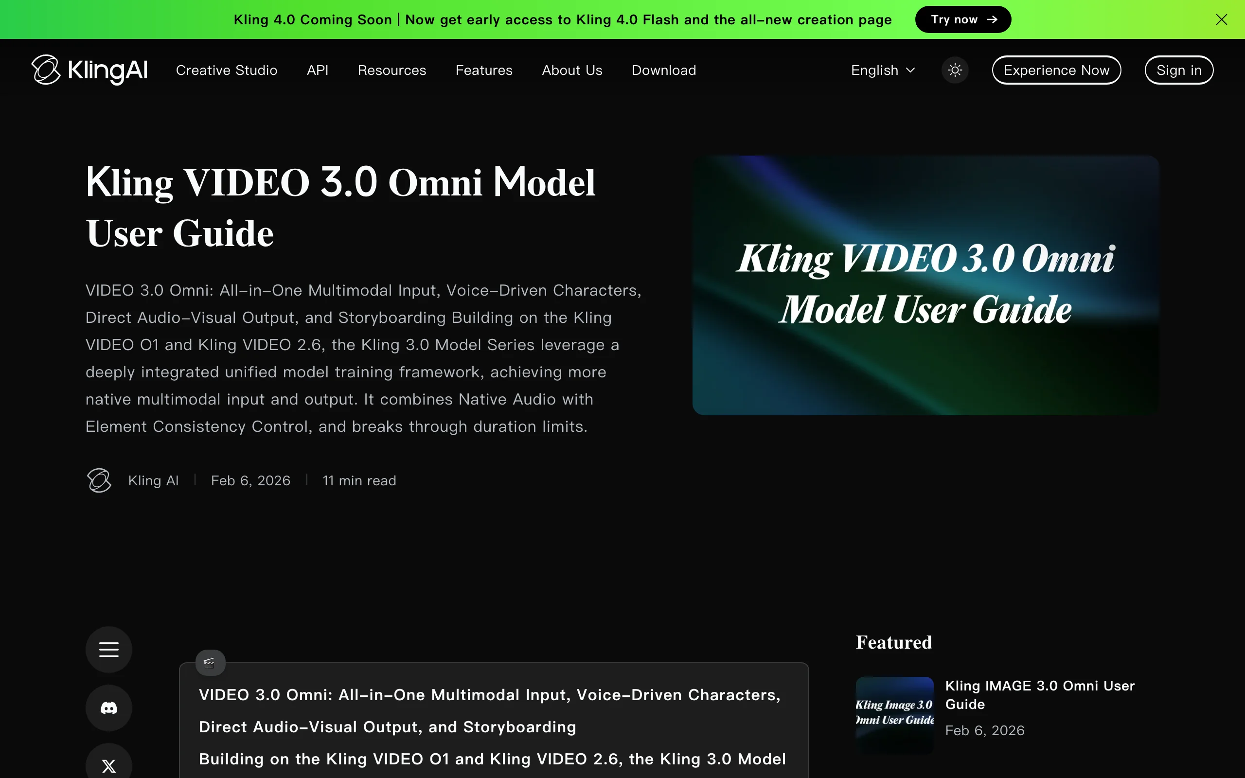 Character animation AI in Kling AI: the VIDEO 3.0 Omni guide covering voice driven characters and element consistency