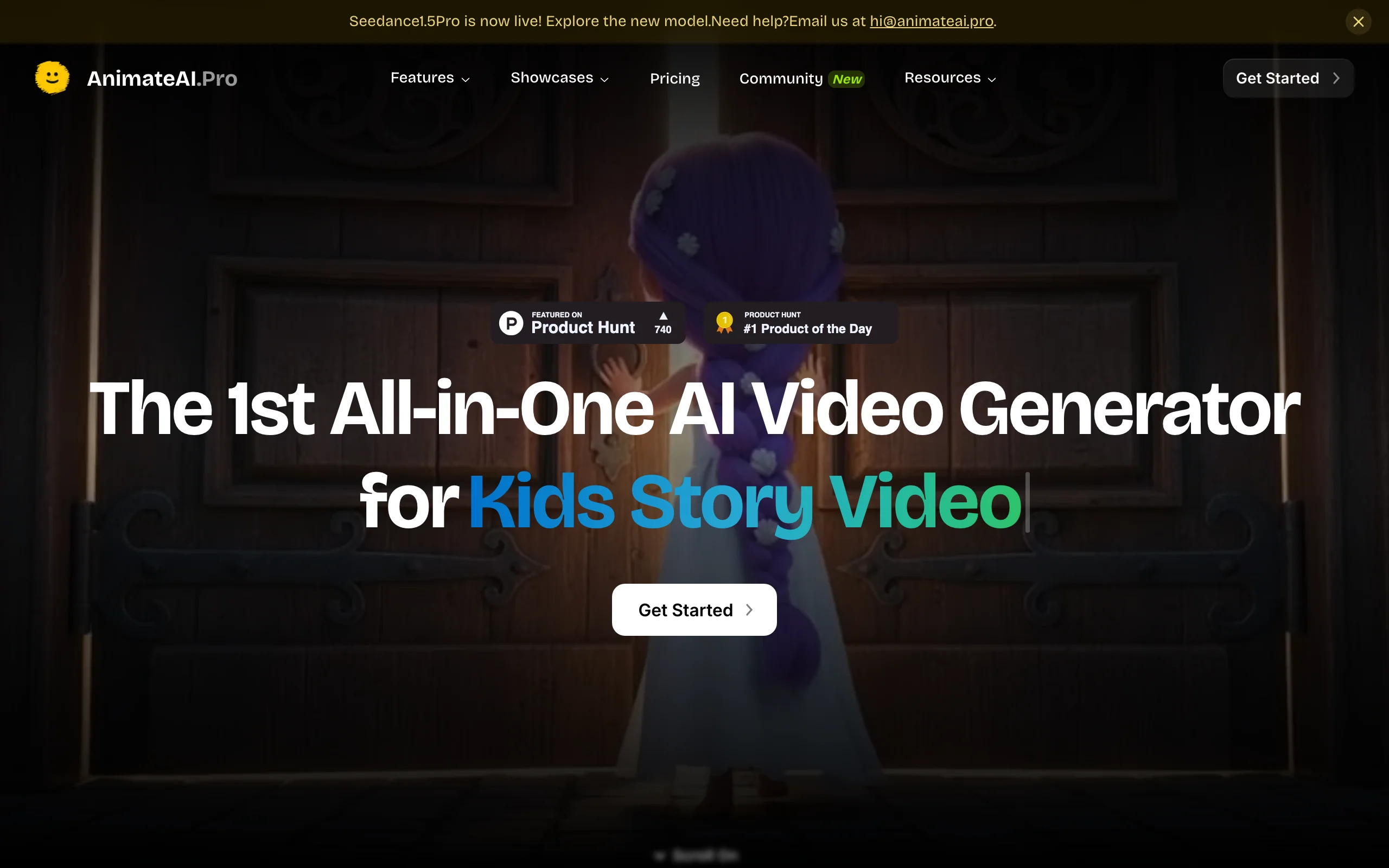 AI cartoon series with consistent characters in AnimateAI: hero for kids story videos