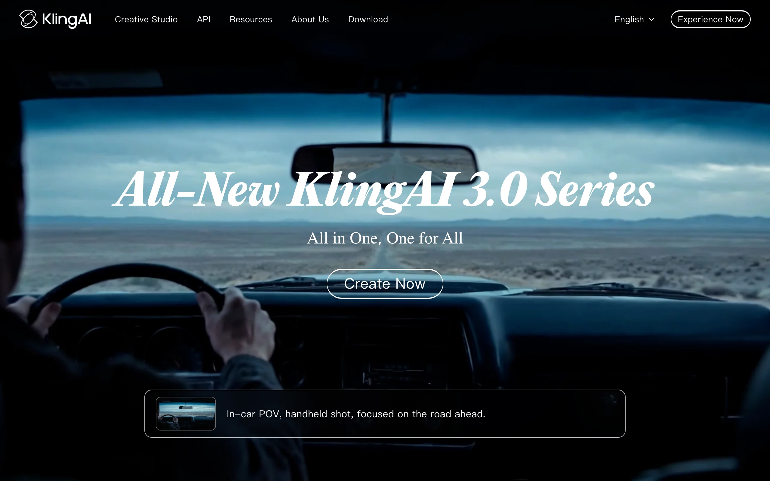 Kling AI homepage with the Kling 3.0 series, a cheaper Runway AI alternative for realistic motion