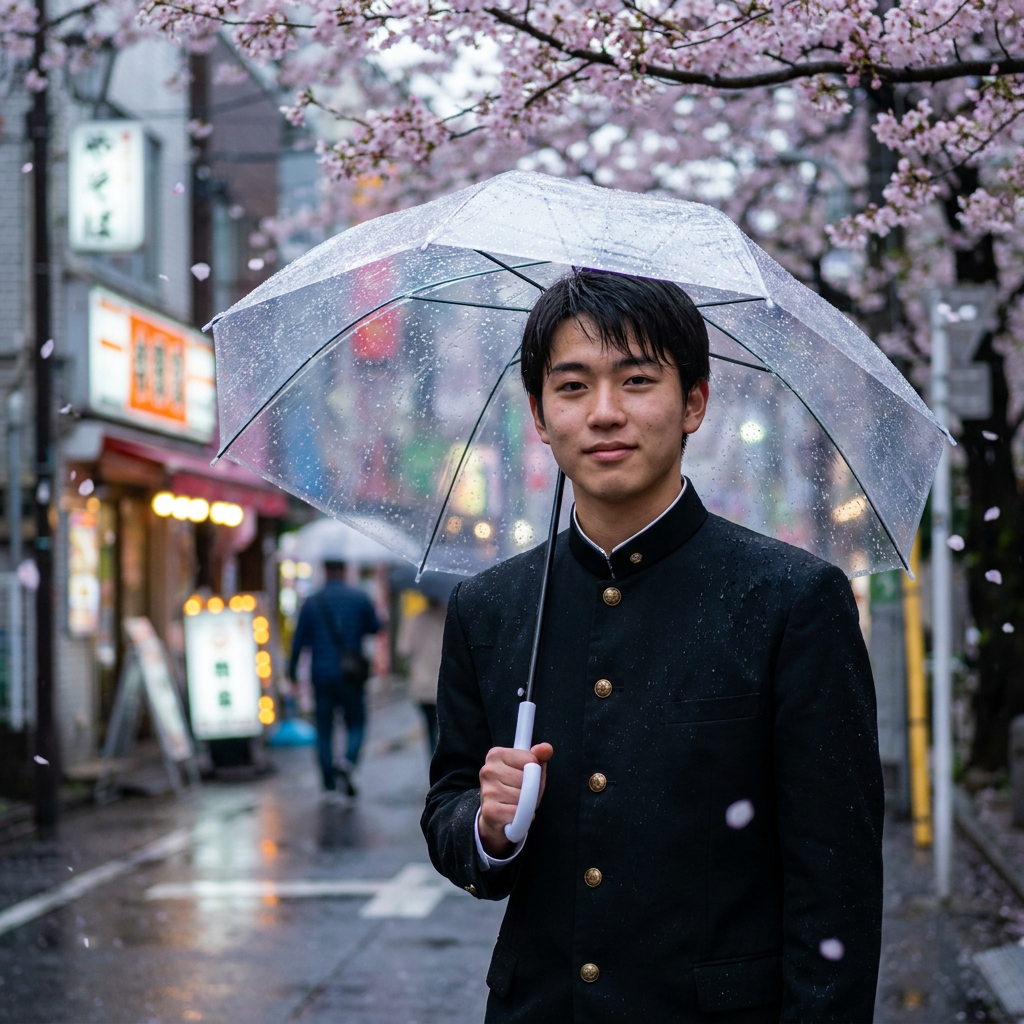 Original photo before Anime