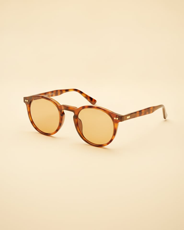 AI-generated product shot of tortoiseshell sunglasses
