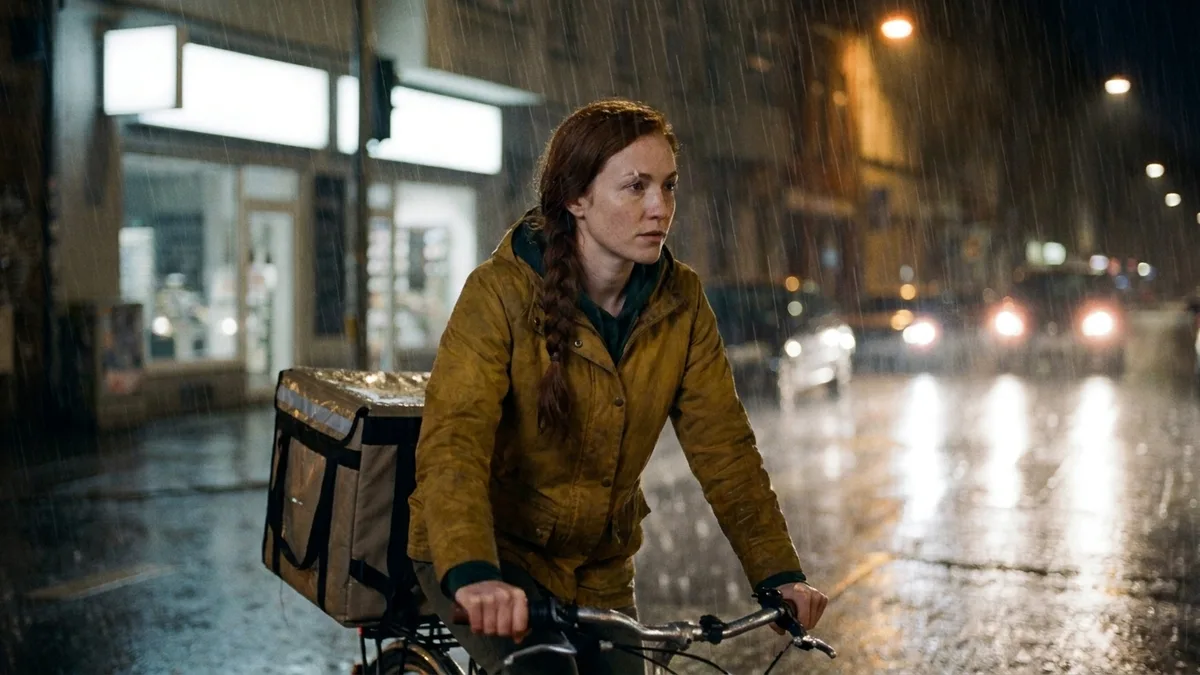 Picture of Consistent Character AI Video Generator — Night ride in the rain